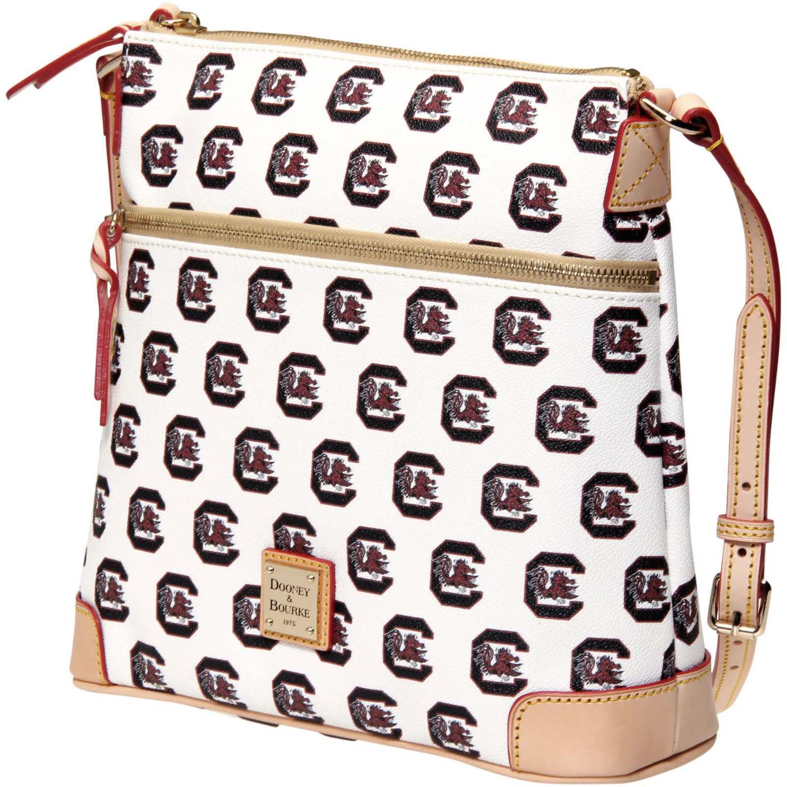 Women s Dooney Bourke White South Carolina Gamecocks Crossbody Purse 57.09