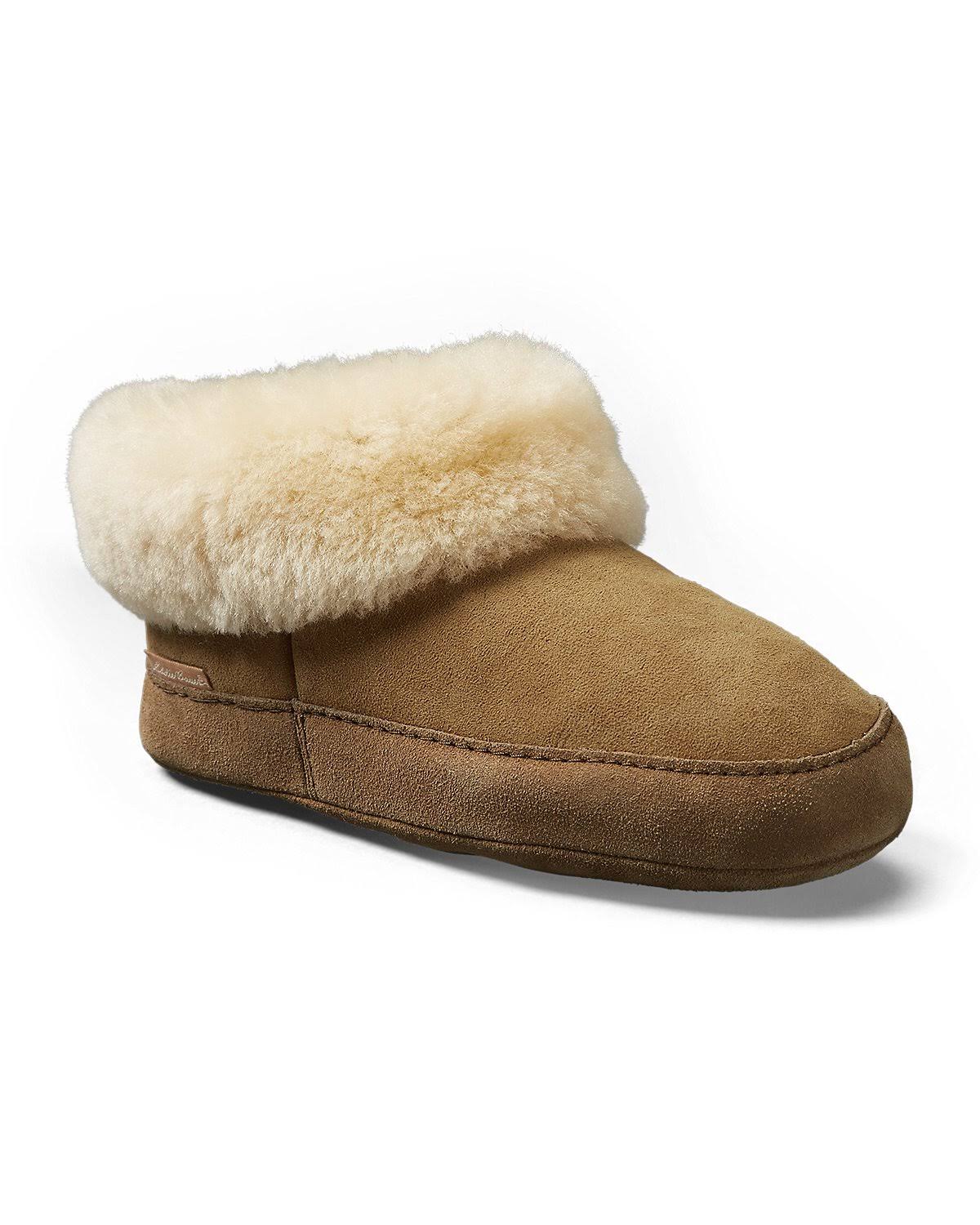 Eddie Bauer Women s Shearling Boot Slipper White 9M 50.98